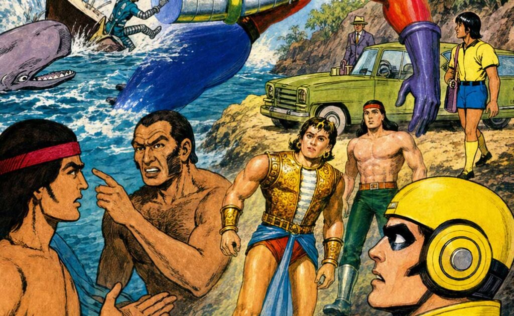 Jambu, Angara and Tausi Trimurti with their loyal allies