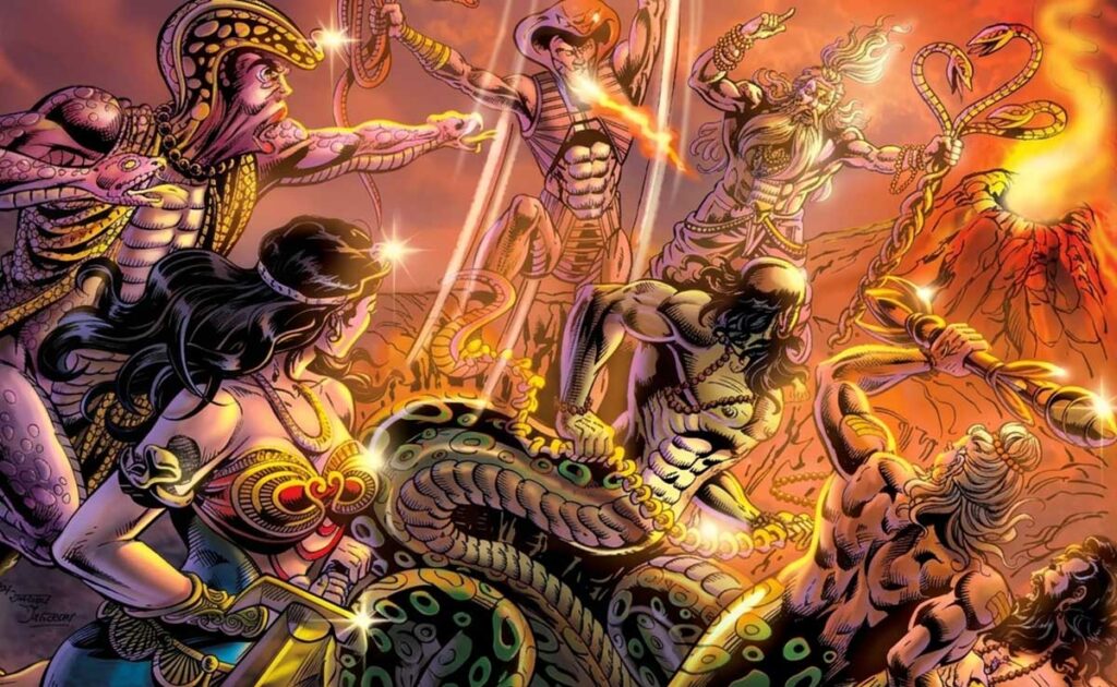 Nagraj and Tausi Sarpasatra characters, families and allies