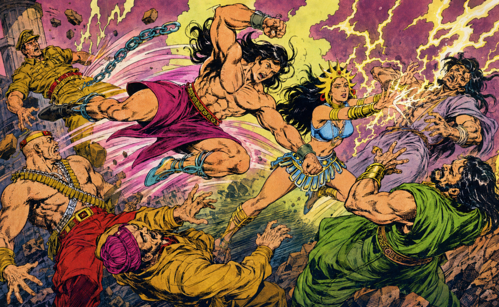 Yoddha: How Did a 5,000-Year-Old Warrior Reach Rajnagar? Yoddha Raj Comics characters with Dhakmandhan in Rajnagar