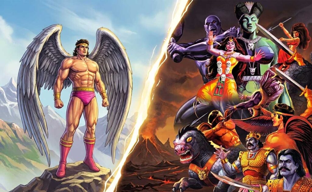 Who Were Bhokal’s Deadliest Villains in Maharavan Saga? Bhokal Maharavan series villains from Raj Comics