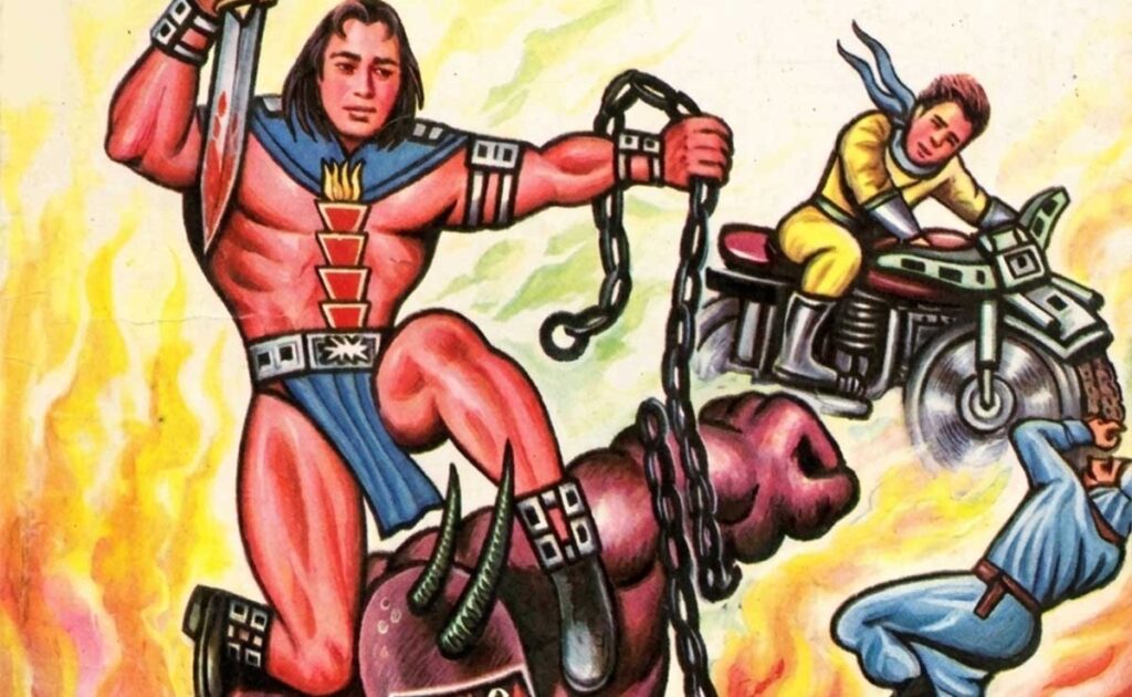 Agniputra Abhay and Tomango Diamond Comics crossover cover