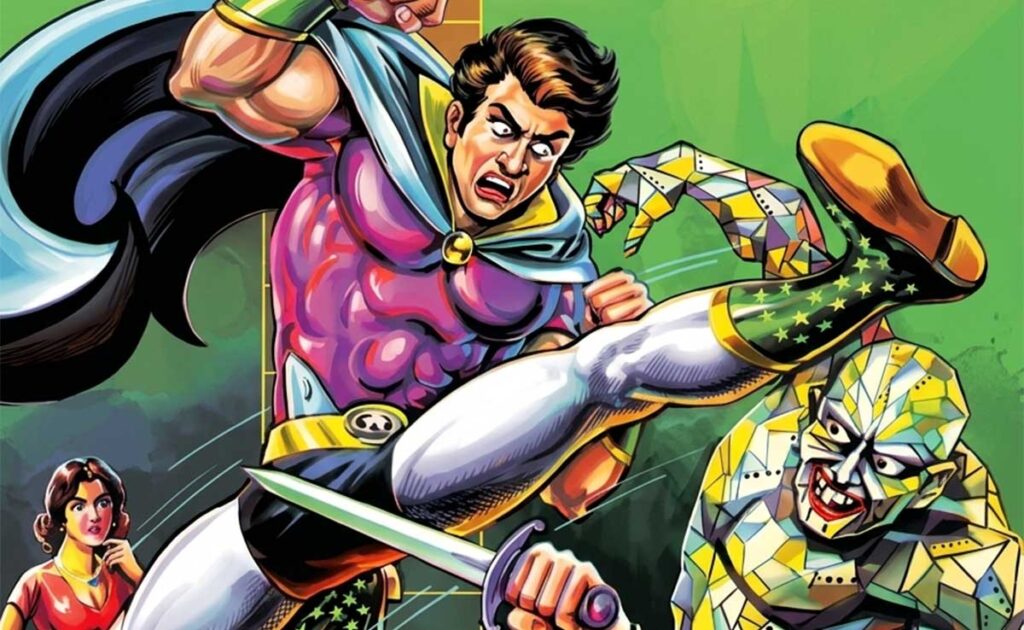 Can Blind Death Destroy Crime School’s Deadly Empire? Crime School comic featuring Blind Death fighting Crime Master and his dangerous killers