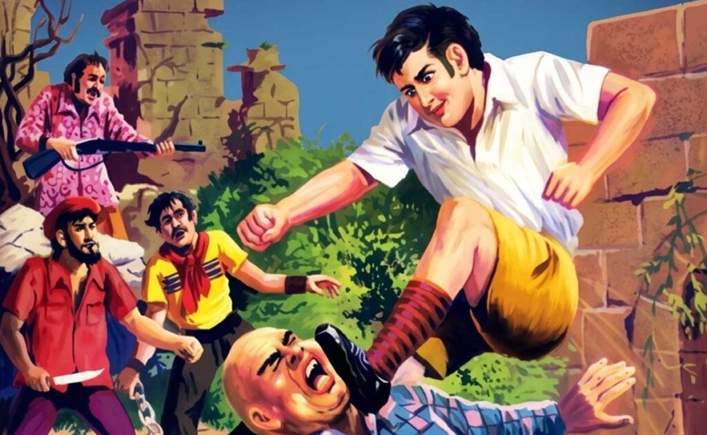 Ram-Rahim: What Crime Hides Behind the Child Beggars? Ram-Rahim Messenger of Death comic cover showing an action scene at the Red Ruins