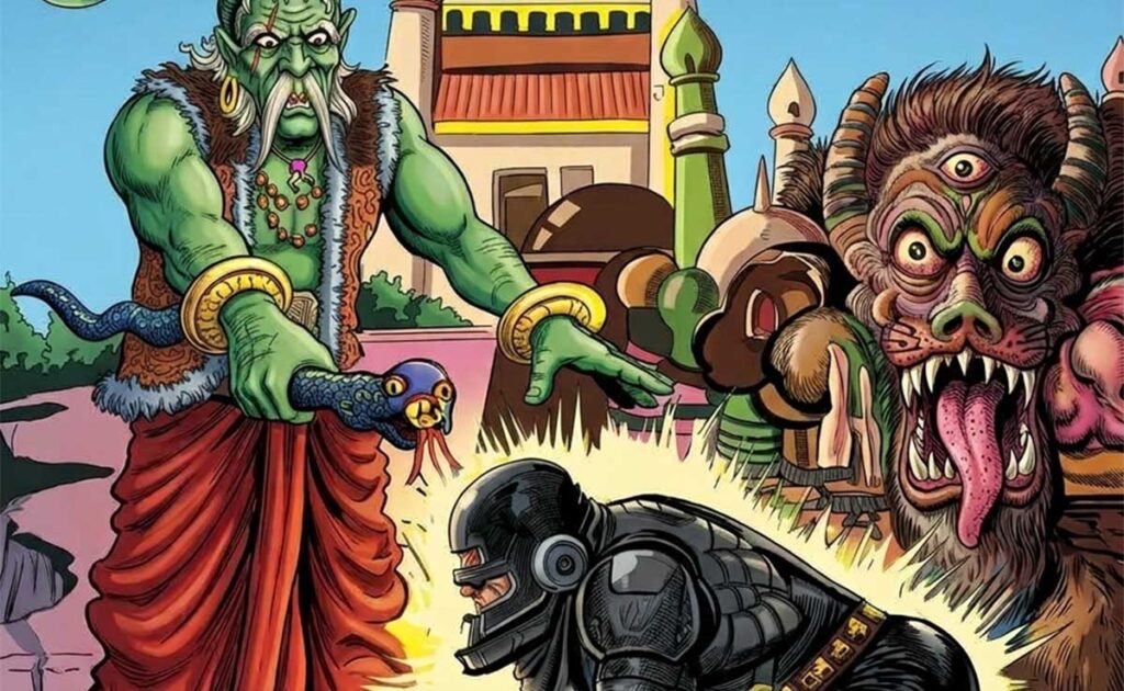Shaktiputra: Can He Escape Agnibeej’s Deadly Arena? Cover of Radha Comics’ Shaktiputra and the Demon of the Underworld.